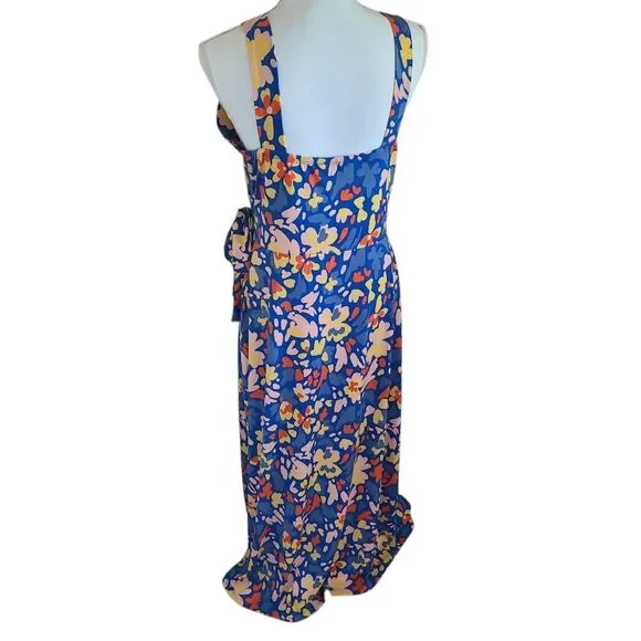 stitch fix 41 hawthorn hellena floral faux wrap maxi dress womens size XL - Picture 3 of 5